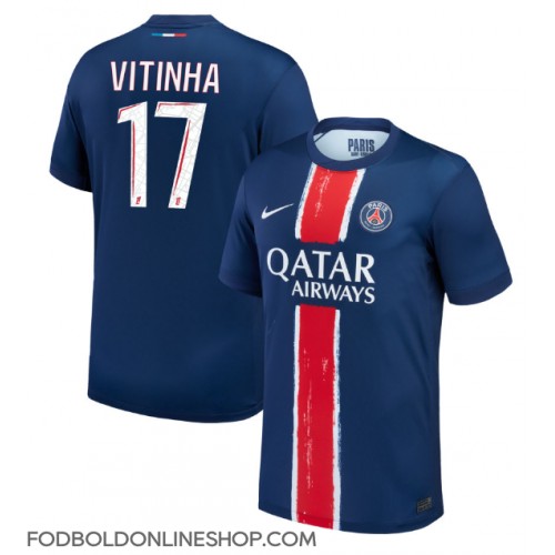 Paris Saint-Germain Vitinha #17 Hjemmebanetrøje 2024-25 Kortærmet